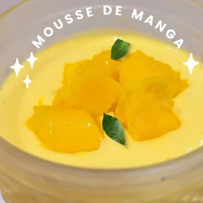 Recipe of fit mango mousse on the DeliRec recipe website
