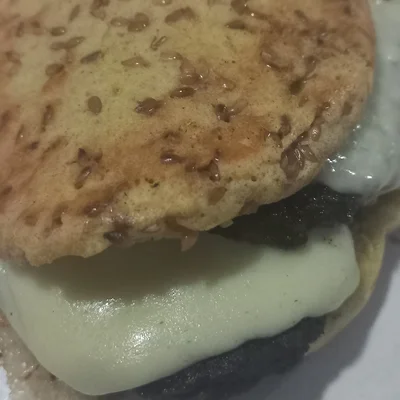 Recipe of low carb burger on the DeliRec recipe website