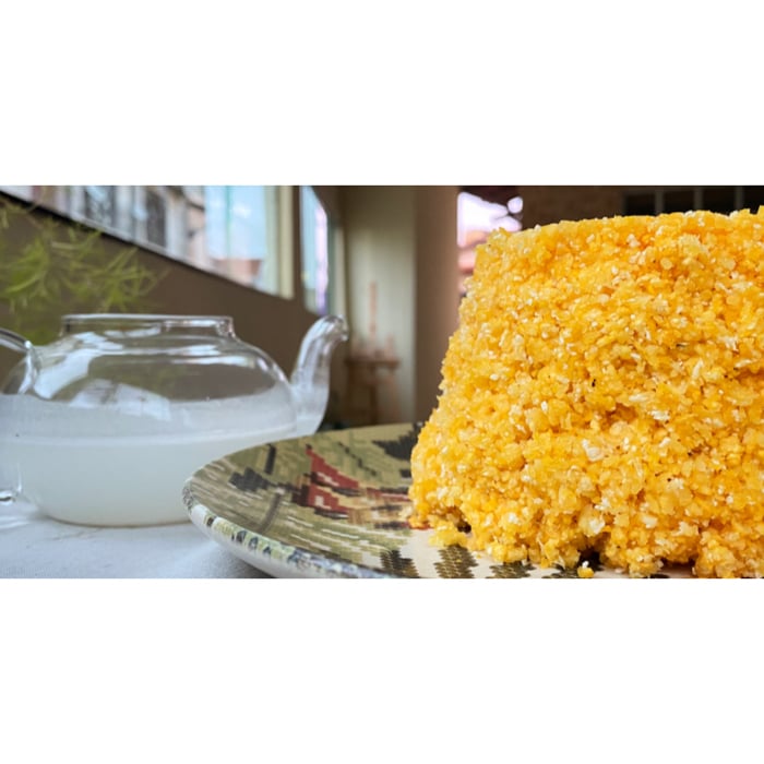 Photo of the Sweet corn couscous drizzled with fresh coconut milk – recipe of Sweet corn couscous drizzled with fresh coconut milk on DeliRec