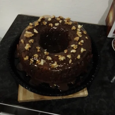 Recipe of Chocolate Cake With Walnuts on the DeliRec recipe website