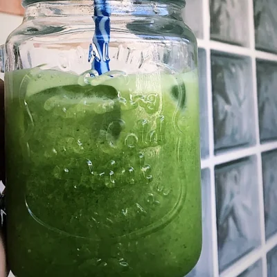 Recipe of 3 ingredient green juice on the DeliRec recipe website