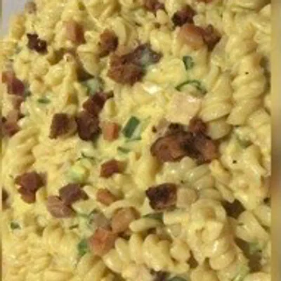 Recipe of Macaroni in white sauce with bacon on the DeliRec recipe website