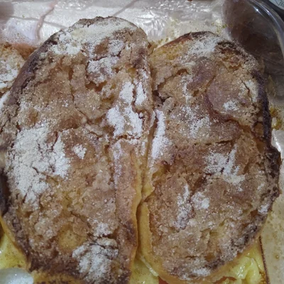 Recipe of oven french toast on the DeliRec recipe website