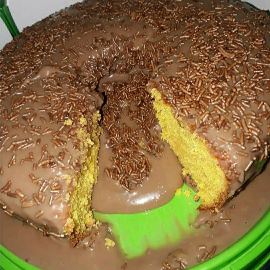 Photo of the Orange cake with chocolate icing – recipe of Orange cake with chocolate icing on DeliRec