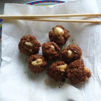 Recipe of Fried meatball with cheese! on the DeliRec recipe website