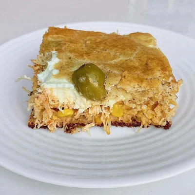 Receta de pastel de pollo en forma en el sitio web de recetas de DeliRec