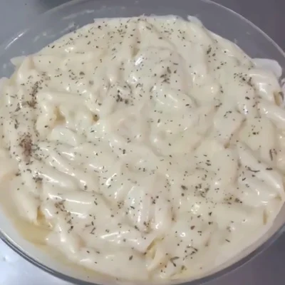 Recipe of Macaroni with Cheese Sauce in the Microwave on the DeliRec recipe website