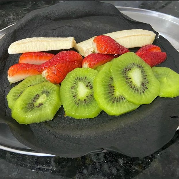Foto da Panqueca de cacau e frutas - receita de Panqueca de cacau e frutas no DeliRec