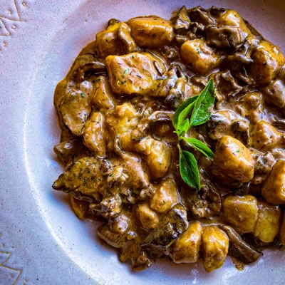 Recipe of Gnocchi ai Funghi on the DeliRec recipe website