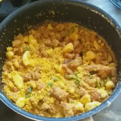 Recipe of Egg farofa with sausage on the DeliRec recipe website