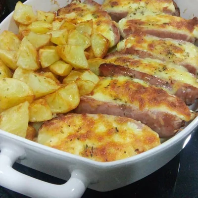 Recipe of Stuffed Tuscan Sausage and Roasted Potatoes on the DeliRec recipe website