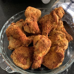 Coxinha wing breaded in the airfryer