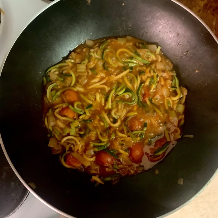 Photo of the Zucchini noodles with tomato sauce – recipe of Zucchini noodles with tomato sauce on DeliRec