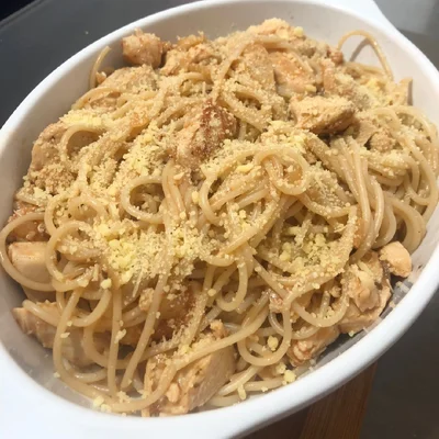 Recipe of spaghetti with chicken on the DeliRec recipe website