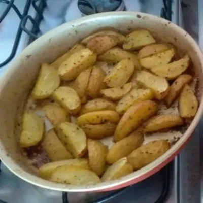 Recipe of baked potato on the DeliRec recipe website