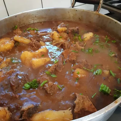 Recipe of Beef with cassava on the DeliRec recipe website