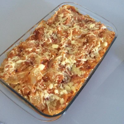 Recipe of Ham and cheese lasagna on the DeliRec recipe website