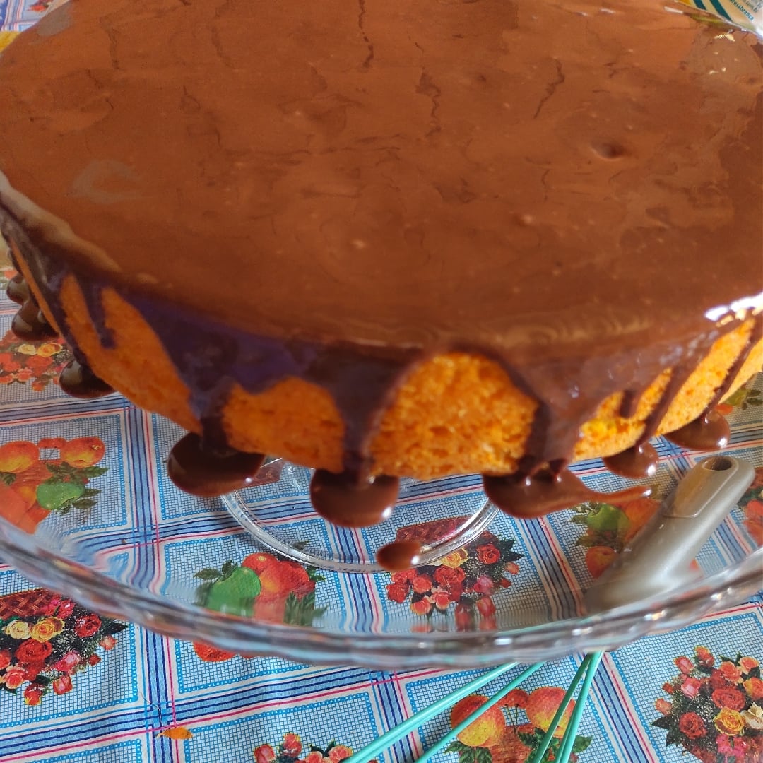 Foto da Bolo de Cenoura com Creme de Chocolate  - receita de Bolo de Cenoura com Creme de Chocolate  no DeliRec