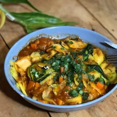 Recipe of Simple zucchini noodles on the DeliRec recipe website