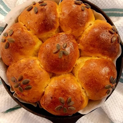 Recipe of pumpkin bun on the DeliRec recipe website
