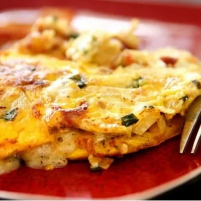 Recipe of Chicken Omelet with Cheese on the DeliRec recipe website