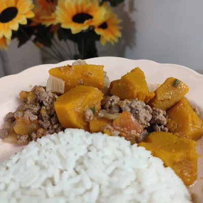 Recipe of Minced meat with pumpkin on the DeliRec recipe website