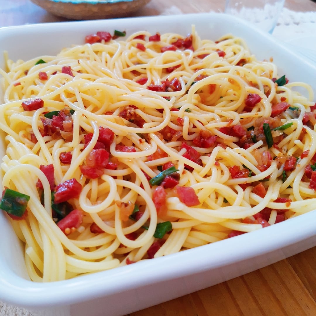 Photo of the Gluten-free easy bacon pasta – recipe of Gluten-free easy bacon pasta on DeliRec