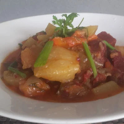 Recipe of Charque with vegetables on the DeliRec recipe website