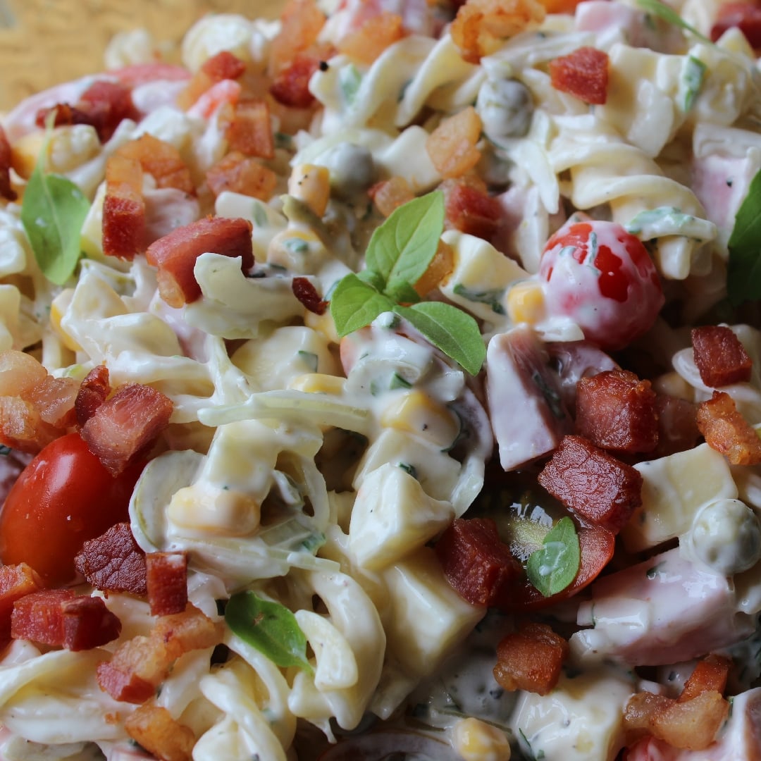 Photo of the Macaroni Salad with Crispy Bacon – recipe of Macaroni Salad with Crispy Bacon on DeliRec