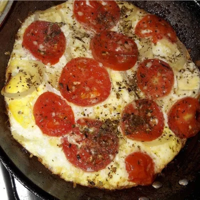 Recipe of Fit pizza omelet on the DeliRec recipe website
