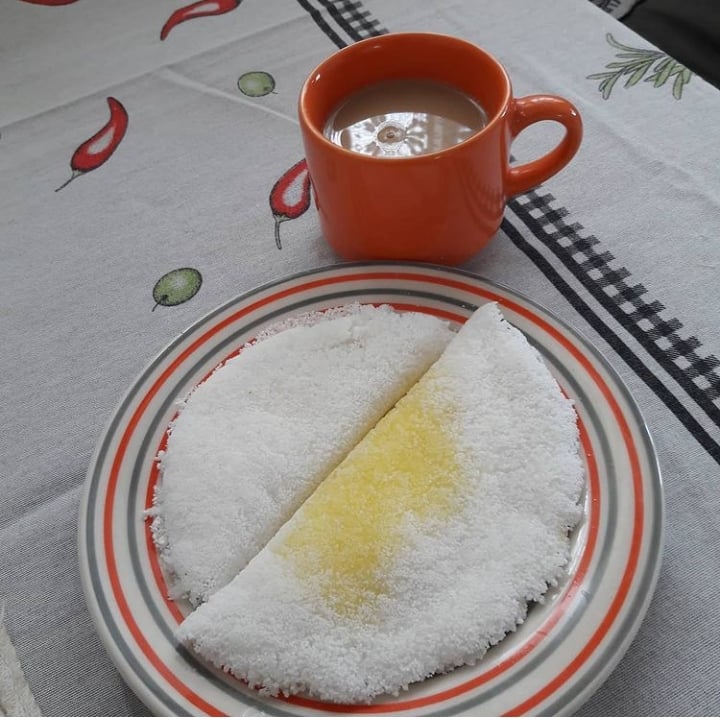 Foto da Tapioca de coco com manteiga  - receita de Tapioca de coco com manteiga  no DeliRec
