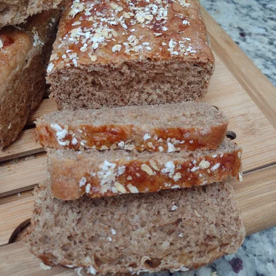 Recipe of 100% wholemeal bread on the DeliRec recipe website
