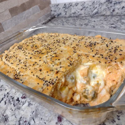 Recipe of Creamy Shrimp Pie on the DeliRec recipe website