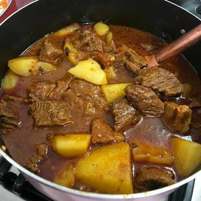 Recipe of stewed meat on the DeliRec recipe website