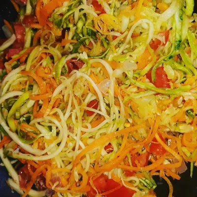 Recipe of Zucchini and carrot salad on the DeliRec recipe website