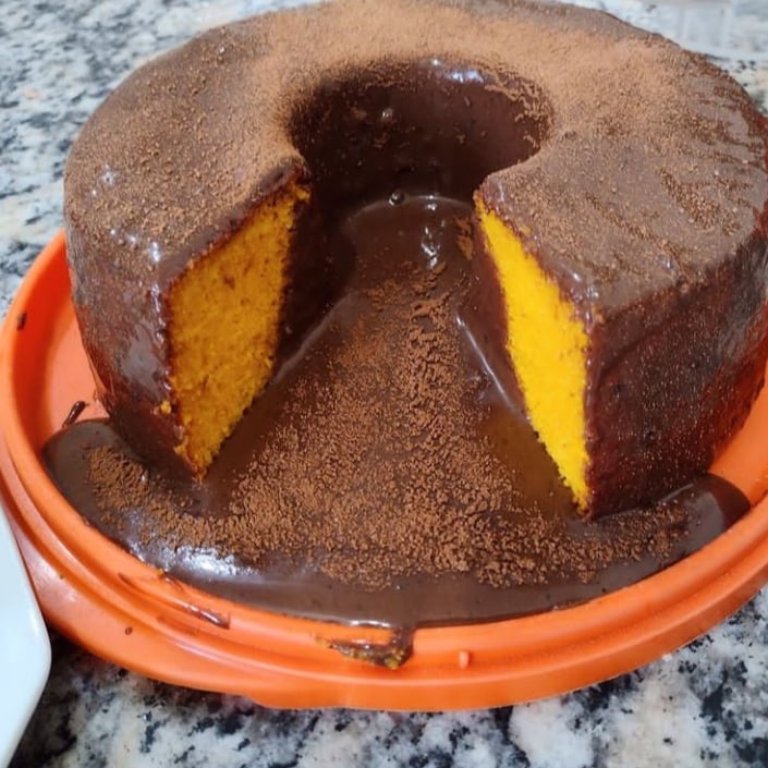 Photo of the Carrot Volcano Cake With Chocolate – recipe of Carrot Volcano Cake With Chocolate on DeliRec