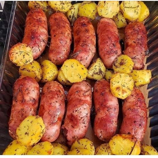 Photo of the oven-baked sausage – recipe of oven-baked sausage on DeliRec