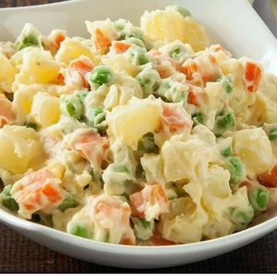 Recipe of vegetables in mayonnaise on the DeliRec recipe website