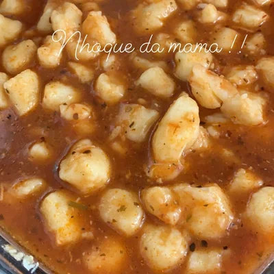 Recipe of Potato gnocchi with tomato sauce on the DeliRec recipe website