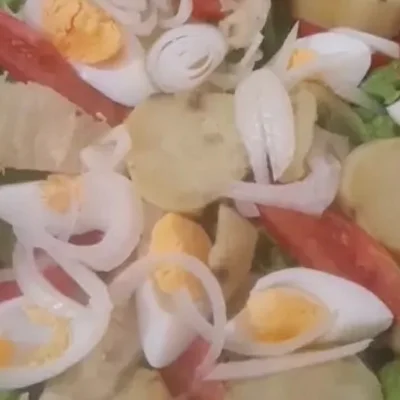 Receita de Salada de batata doce  no site de receitas DeliRec