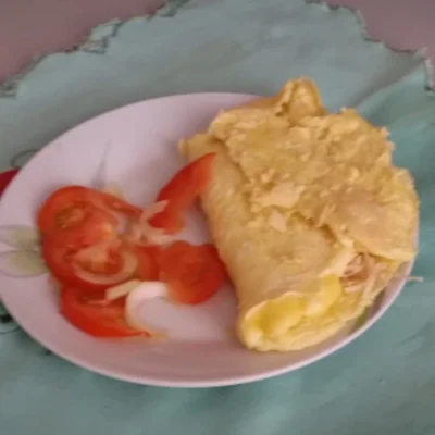 Recipe of Chicken and cheese crepe on the DeliRec recipe website