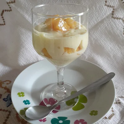 Recipe of Peach Ice Cream on the DeliRec recipe website