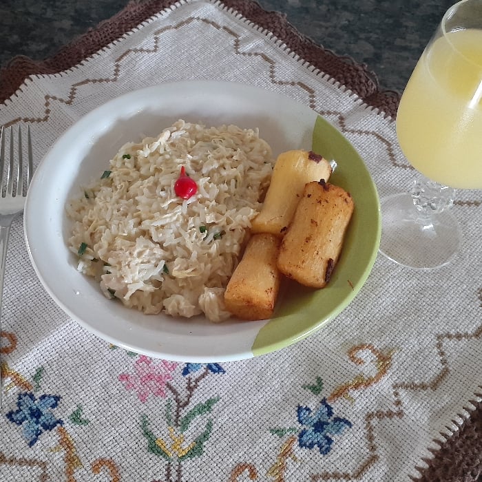 Photo of the Creamy rice with chicken – recipe of Creamy rice with chicken on DeliRec
