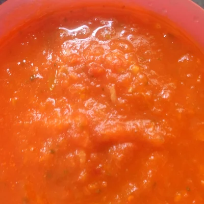 Recipe of Homemade tomato sauce on the DeliRec recipe website