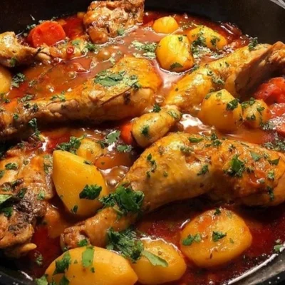 Recipe of chicken stew on the DeliRec recipe website