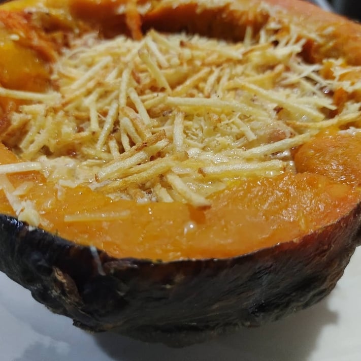 Photo of the Pumpkin stuffed with sausage cream – recipe of Pumpkin stuffed with sausage cream on DeliRec