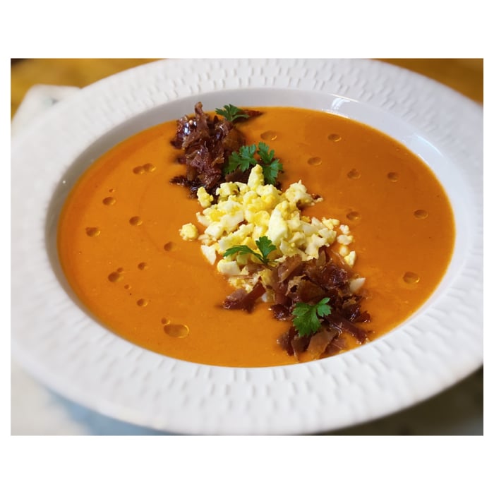 Photo of the Salmorejo (cold tomato soup) – recipe of Salmorejo (cold tomato soup) on DeliRec