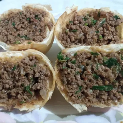 Recipe of Bread with minced meat. on the DeliRec recipe website