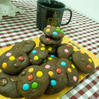 Recipe of easy chocolate cookies on the DeliRec recipe website
