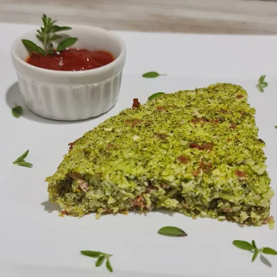 Receita de Torta de brócolis low carb no site de receitas DeliRec